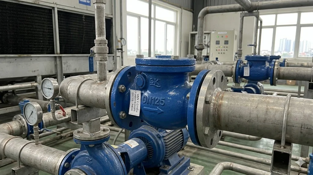 Ứng dụng của van 1 chiều DN 125