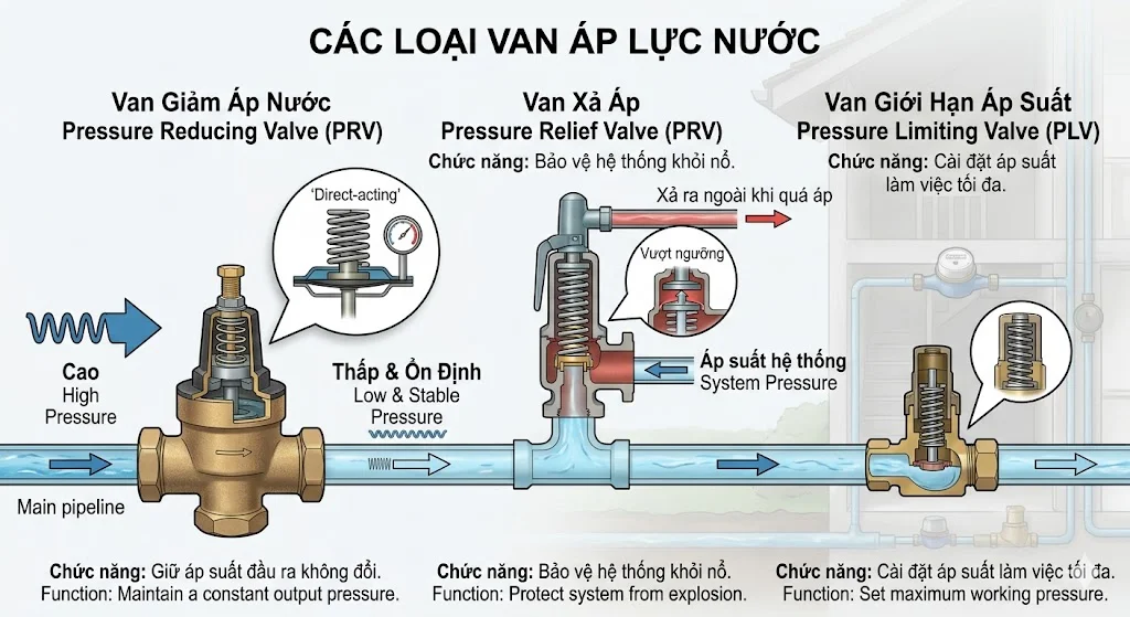 Khái niệm van áp lực trong thực tế