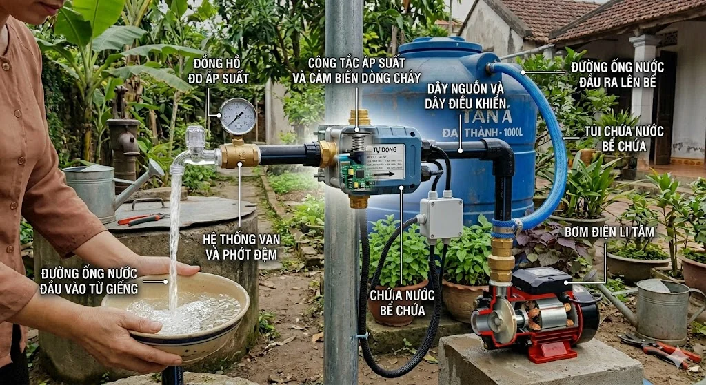 Phân loại van bơm tự động phổ biến