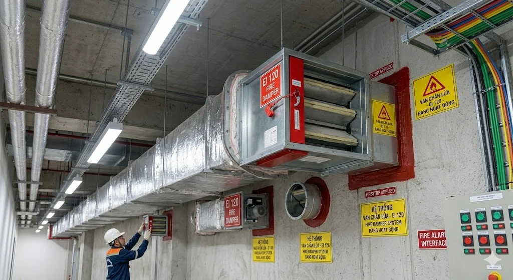 Phân loại van chặn lửa phổ biến