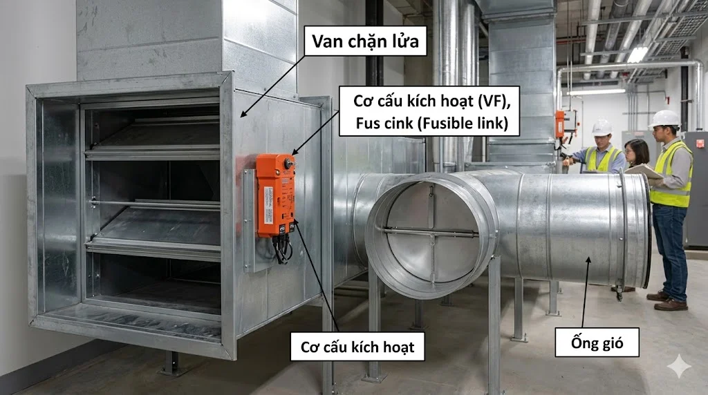 Van chặn lửa ống là gì