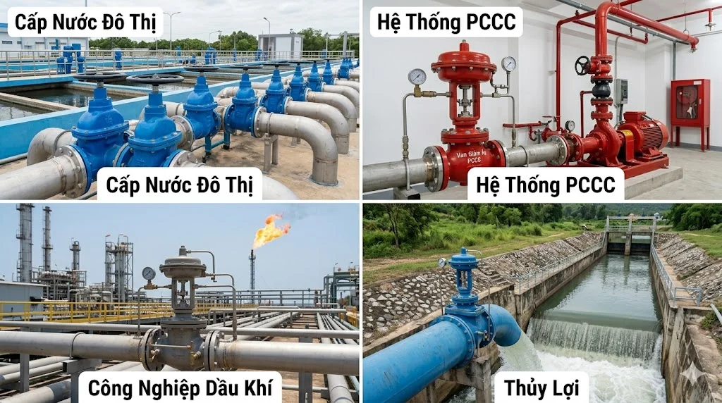 Cách chọn van điều áp lực tự động đúng kỹ thuật