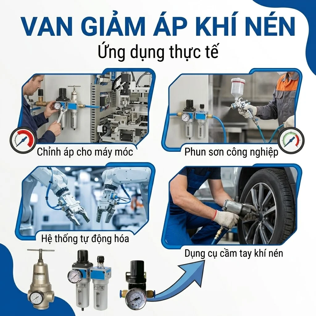 Cấu tạo và nguyên lý hoạt động của van giảm áp khí 