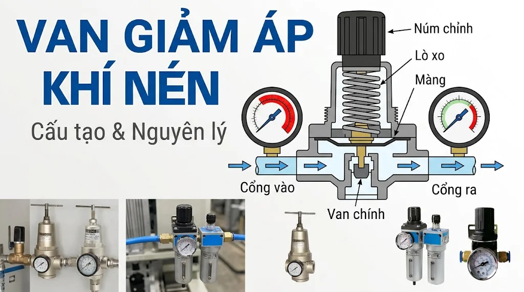 Khái niệm van giảm áp khí và đặc điểm nổi bật