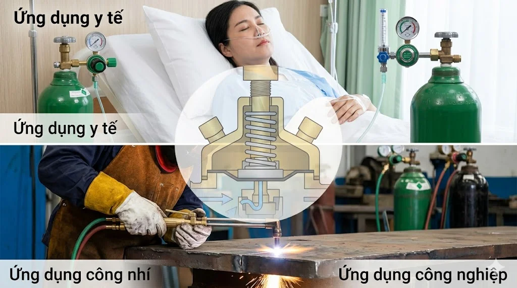 Các thông số kỹ thuật quan trọng của van giảm áp oxi