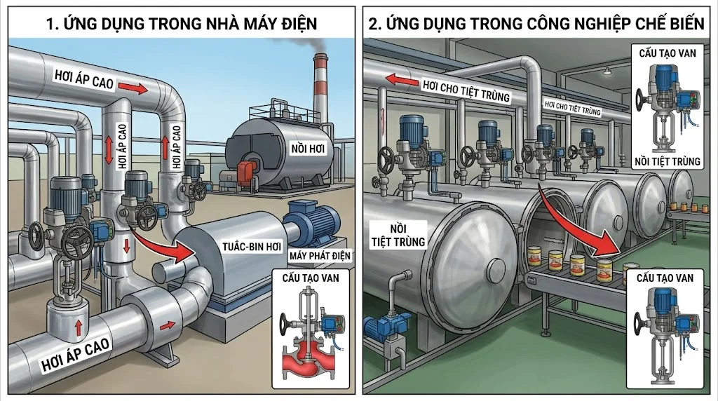 Các thông số kỹ thuật quan trọng của van hơi 