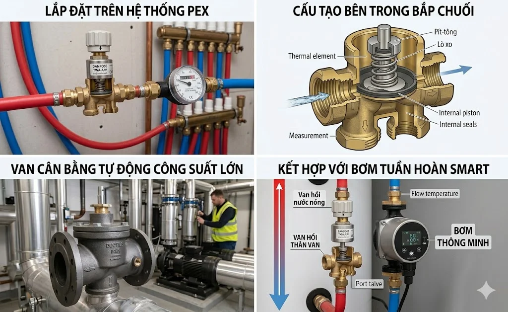 Các thông số kỹ thuật quan trọng của van nước nóng