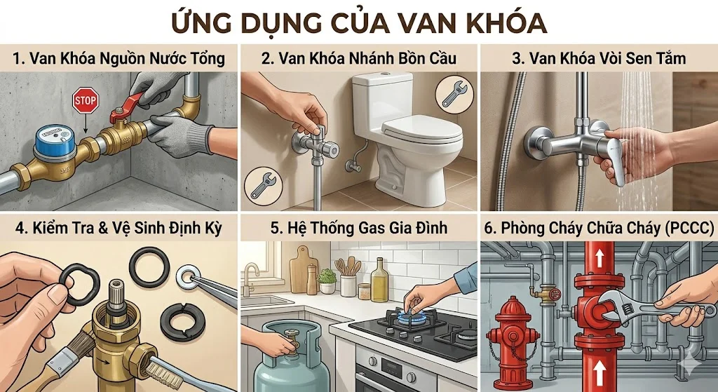 Cách phòng tránh van khóa nước rỉ trong quá trình sử dụng