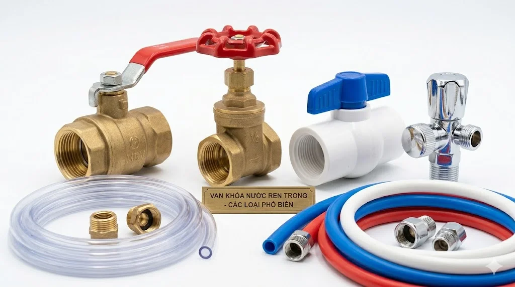 Cấu tạo của van khóa nước ren 