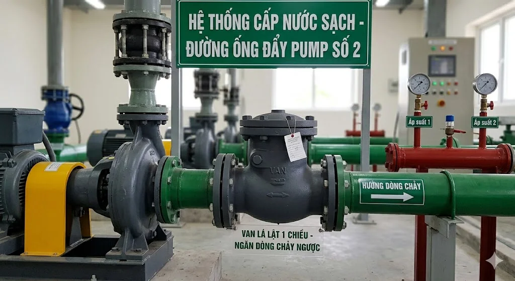 Khái niệm van lá lật một chiều trong thực tế