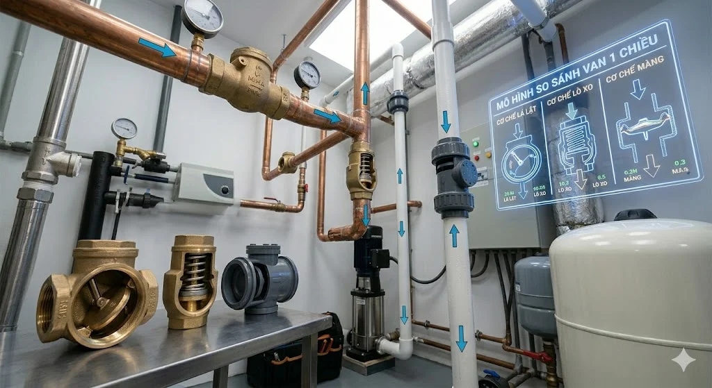 Cách chọn van 1 chiều tốt nhất đúng kỹ thuật