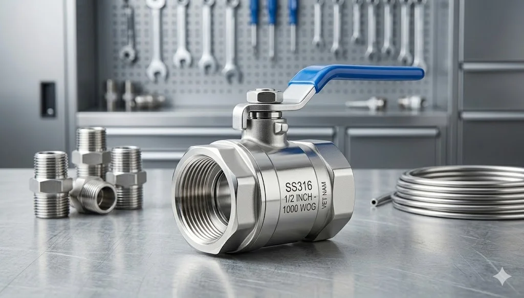 Cấu tạo và nguyên lý hoạt động của van nước ren