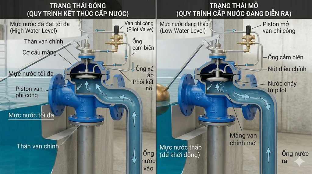 Cách chọn van phao thủy lực đúng kỹ thuật