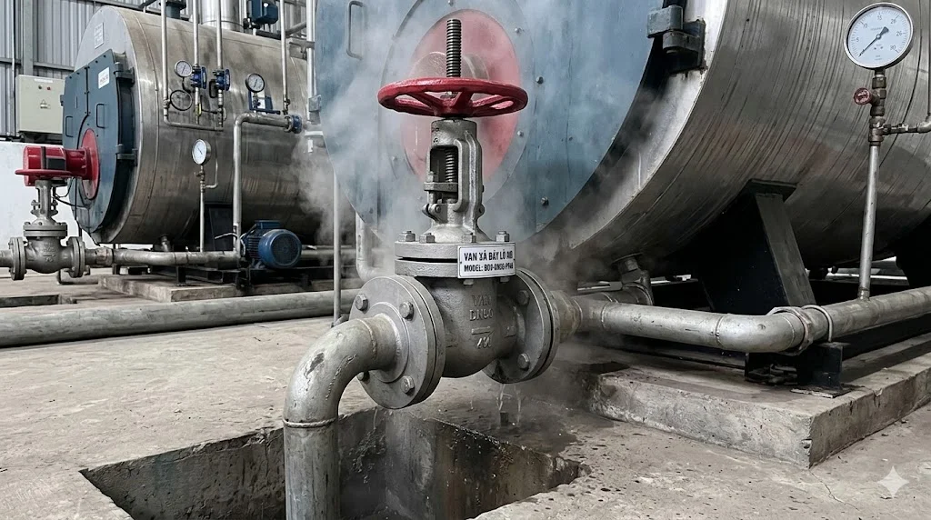 Khái niệm van xả lò hơi