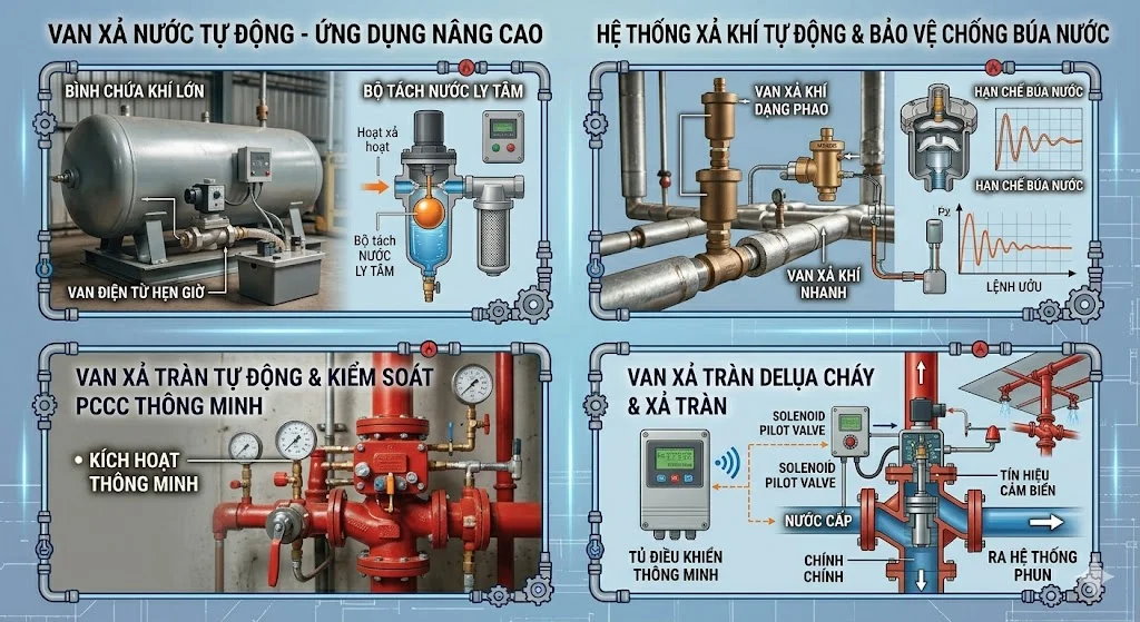Các thông số kỹ thuật quan trọng của van xả nước tự động