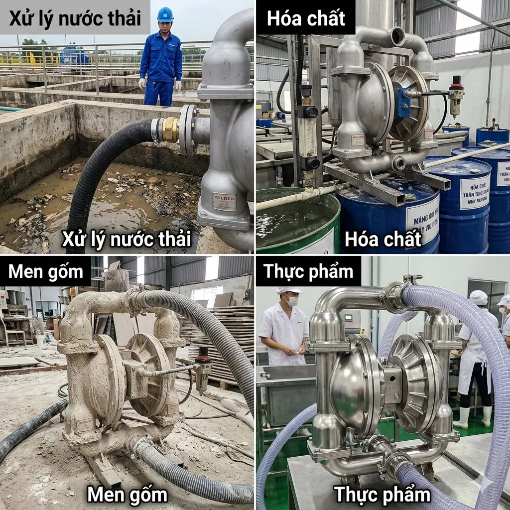 Ứng dụng của Wilden 3inch diaphragm pump