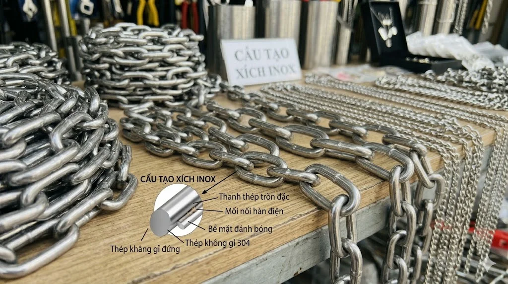 Cách chọn xích theo trọng lượng phù hợp