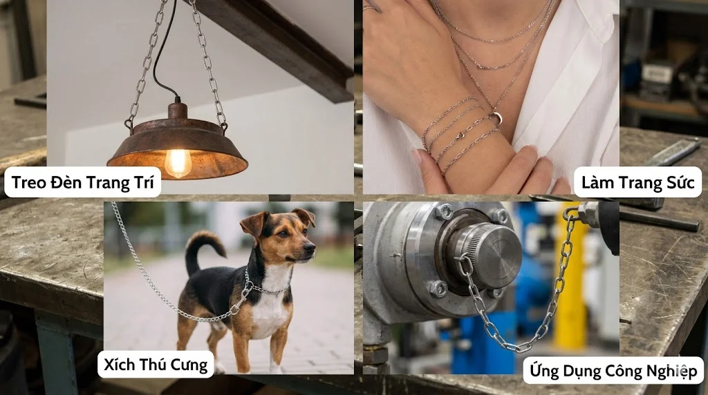 Cách chọn xích inox 2 mm đúng kỹ thuật