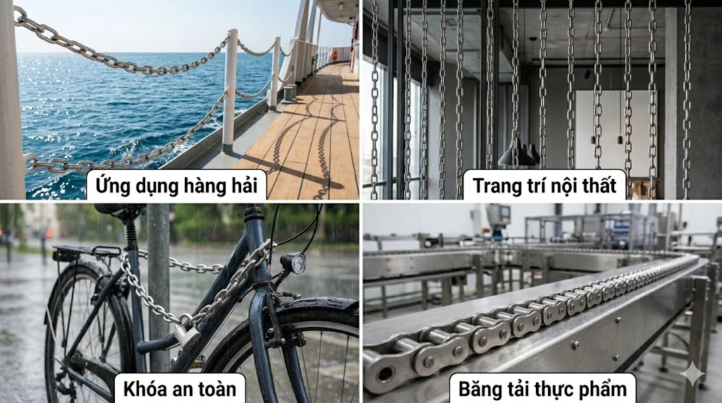 Ứng dụng thực tế của xích 