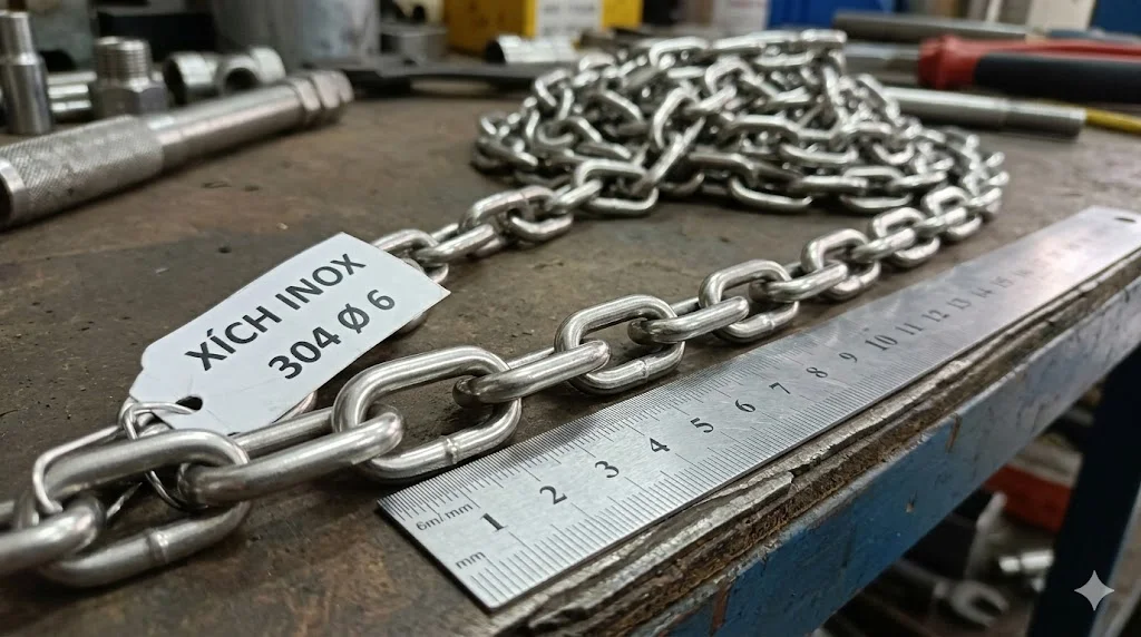 Xích inox 304 Φ 6 là gì