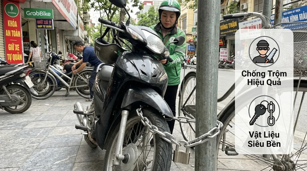 Ứng dụng của xích khóa xe