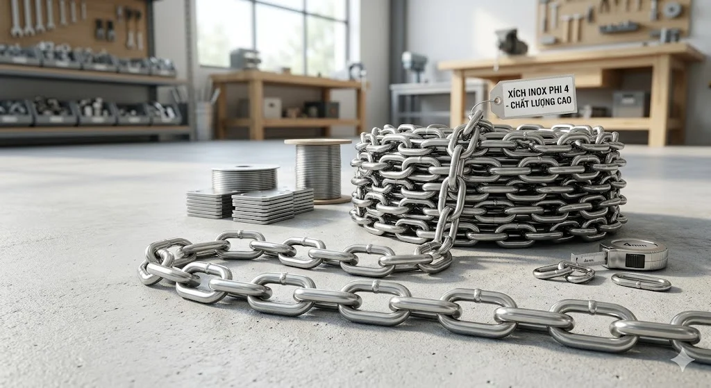 Khái niệm xích inox Φ 4