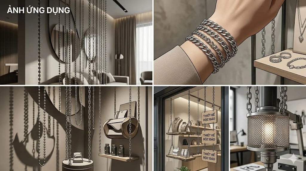 Ứng dụng của xích trang trí