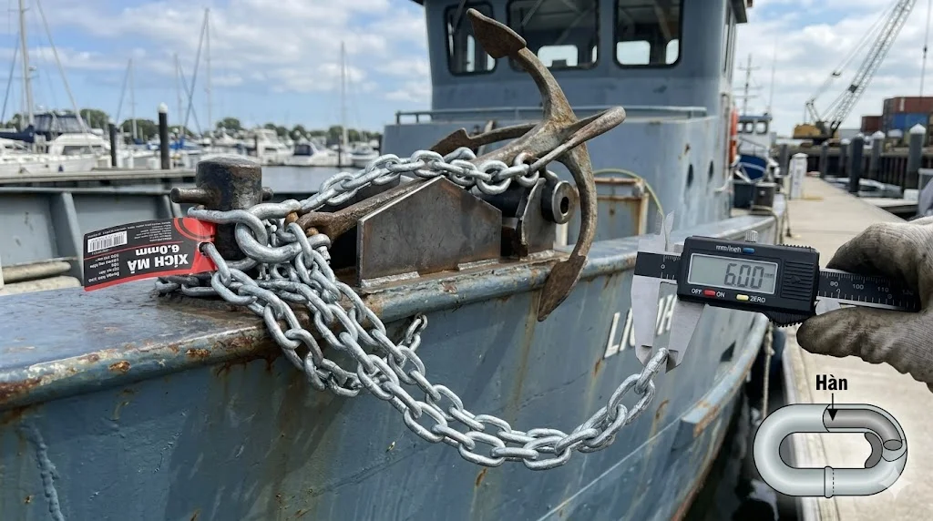 Ứng dụng thực tế của xích mạ 6mm