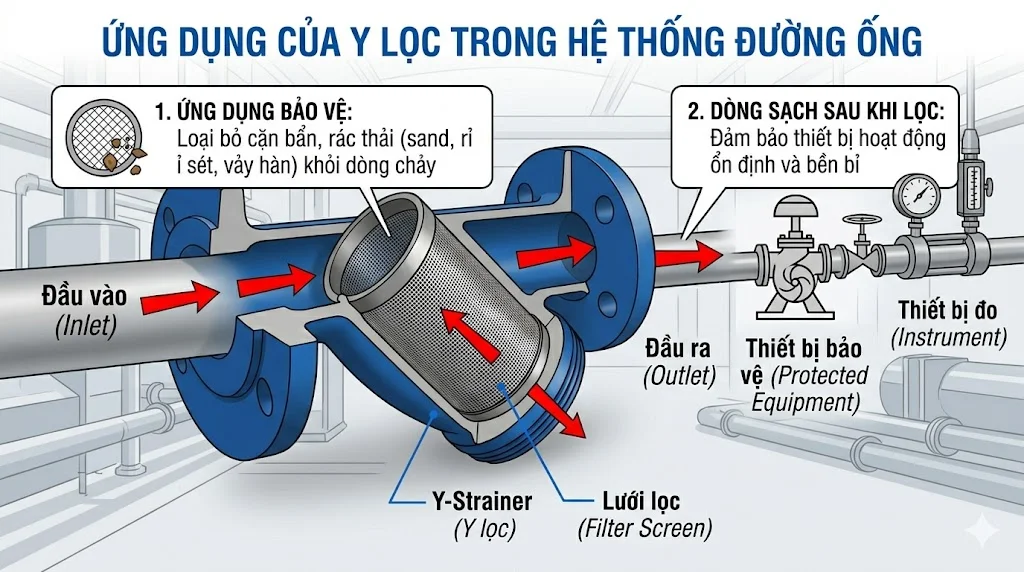 Cách chọn Y lọc DN 100 đúng kỹ thuật