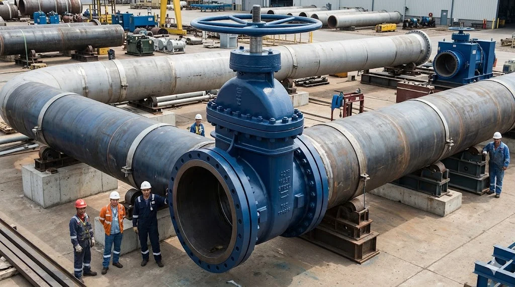 Khái niệm 42 gate valve trong hệ thống đường ống thực tế