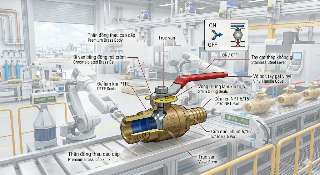Các loại 5 16 Balls Valve phổ biến