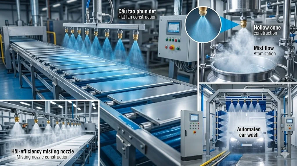 Ứng dụng của béc công nghiệp trong thực tế