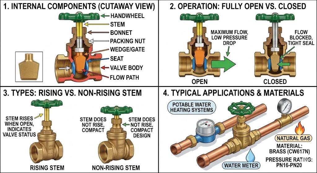 Cách chọn brass gate valve đúng kỹ thuật