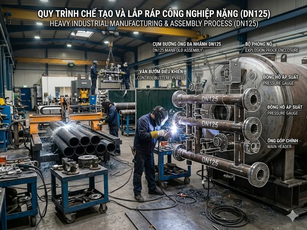 Cách chọn nhà cung cấp thiết bị DN 125 uy tín