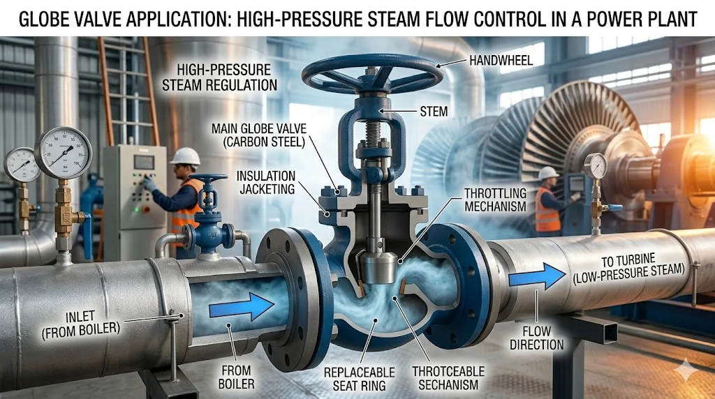 Cấu tạo globe valve