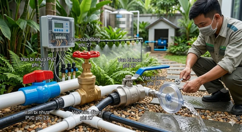 Các loại khóa ống nước 27 phổ biến