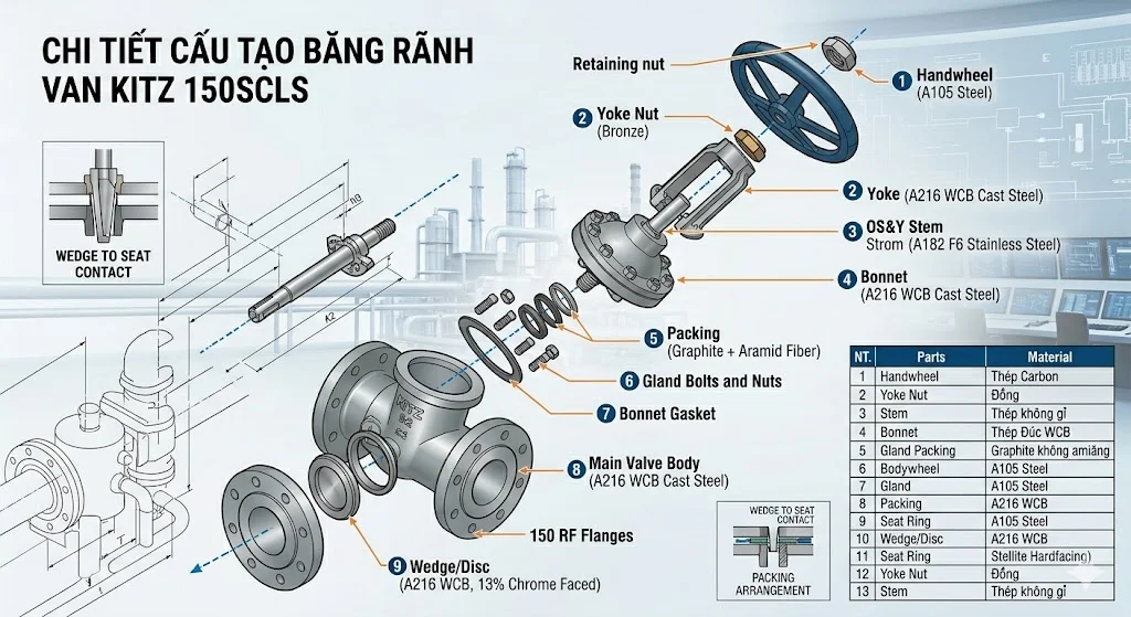 Các thông số quan trọng trong Kitz Valve Specification