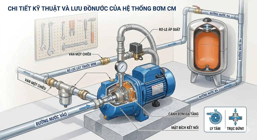 Các loại máy bơm nhập khẩu phổ biến