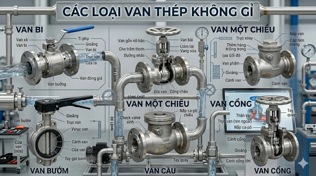Cách chọn nhà cung cấp Stainless Steel Valve uy tín