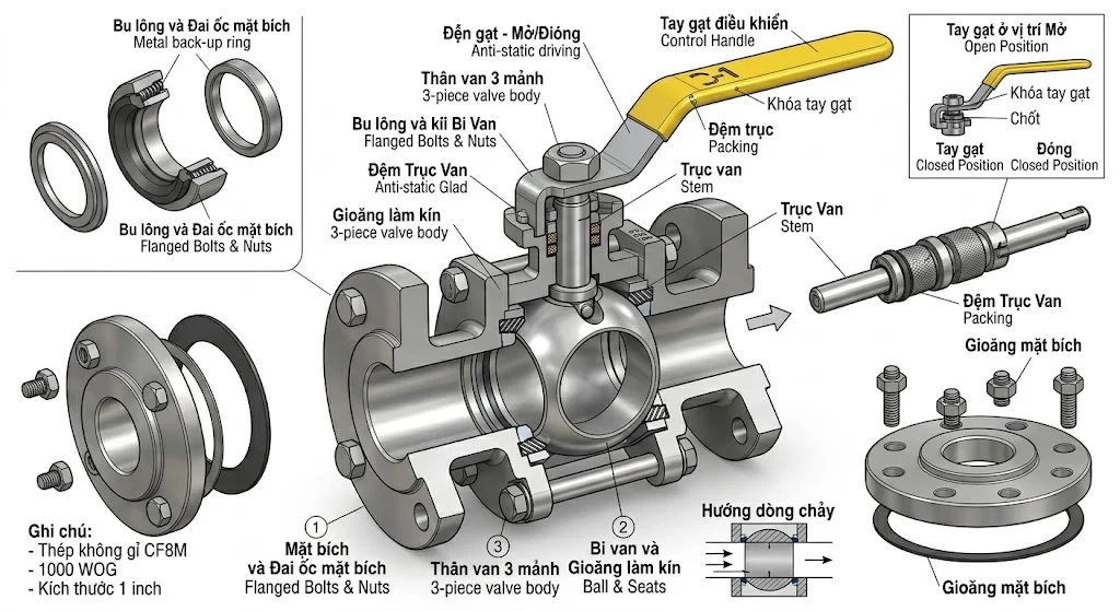 Các loại Valve 1000WOG phổ biến