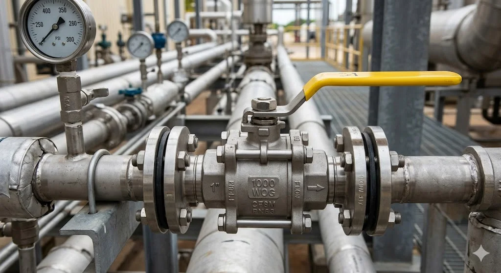 Khái niệm Valve 1000WOG trong thực tế