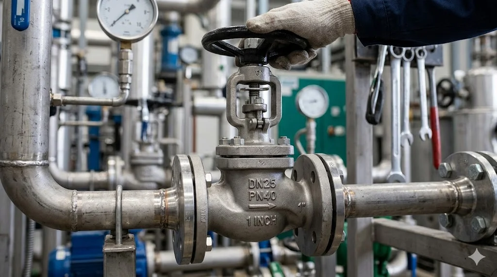 Khái niệm valve DN 25 trong hệ thống đường ống thực tế