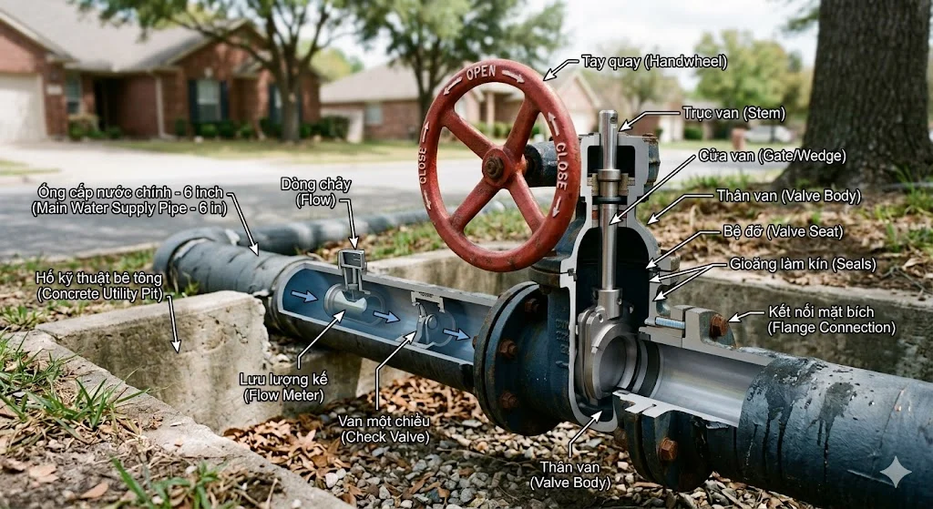 Cấu tạo valve water 