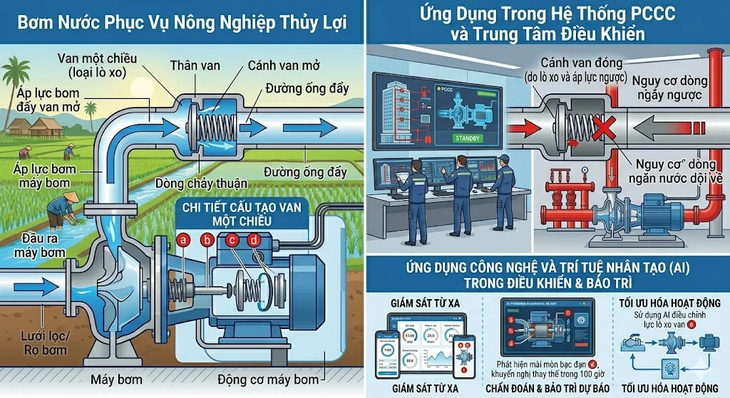 Cách chọn nhà cung cấp Van 1 chiều máy bơm uy tín