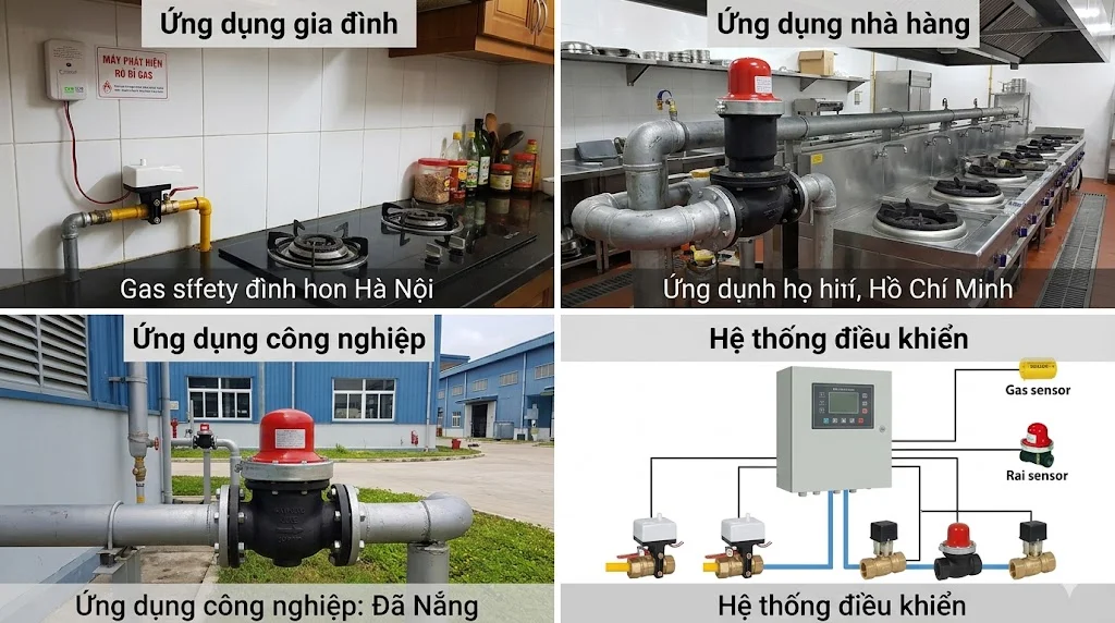 Cách chọn van ngắt ga tự động đúng kỹ thuật