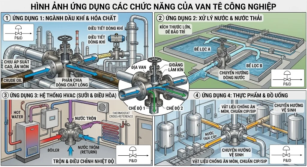 Cách chọn van T đúng kỹ thuật