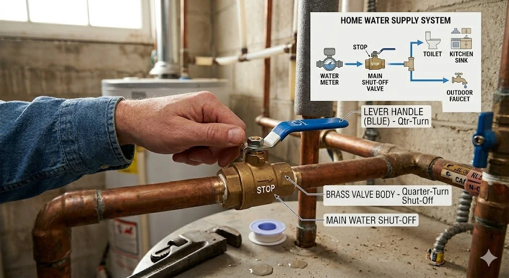 Ứng dụng của water pipe stop valve trong thực tế