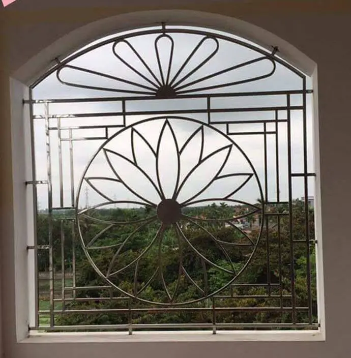 chấn song cửa sổ inox tròn