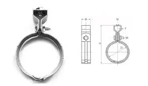 cùm treo inox 1