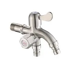 vòi nước 2 đầu ra inox 304 1